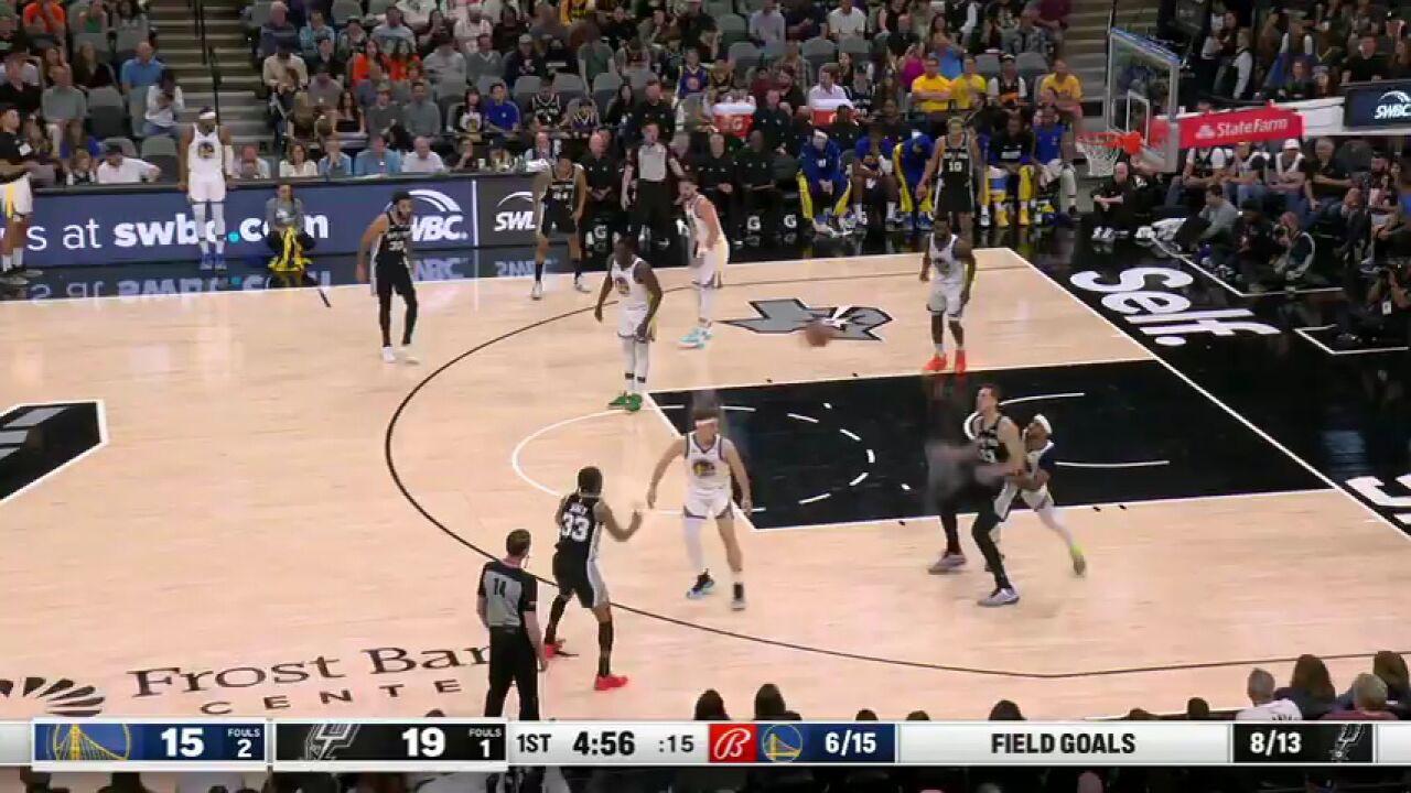 【回放】NBA常规赛:勇士vs马刺英文原声全场回放