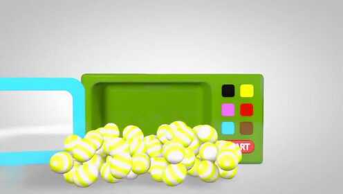 微波炉变成彩色糖果的原因