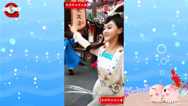 古装美女小白,宋城演艺一道美丽的风景