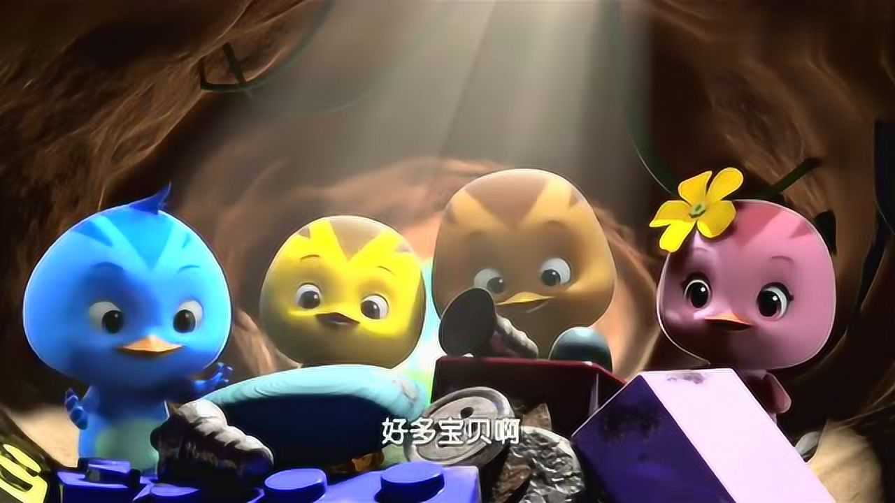 萌鸡小队自告奋勇帮乌鸦爷爷找宝贝