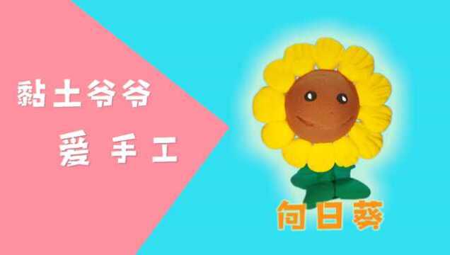 粘土向日葵,植物大战僵尸粘土系列