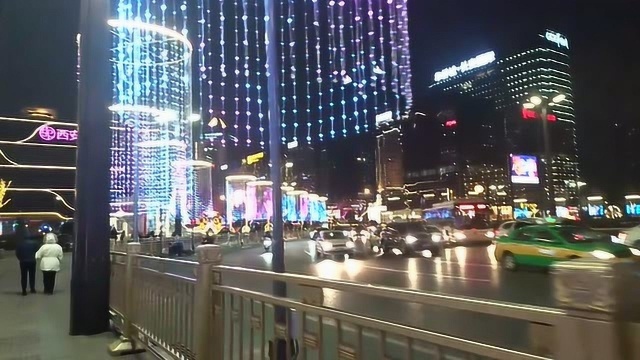 西安中国年:带你看西安南门外夜景