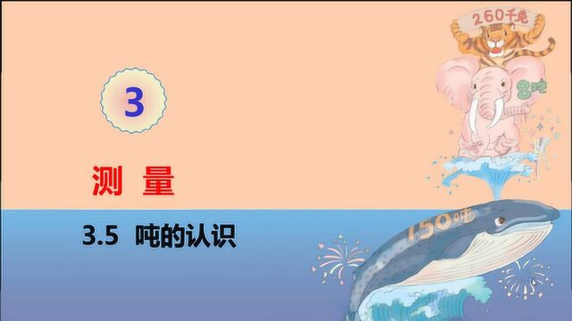 3.5 吨的认识1