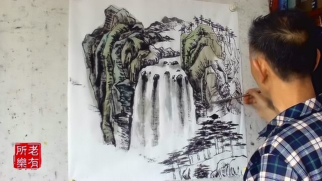 灵境诗心,吴作成山水画欣赏,山水画配古诗,诗意画面让人陶醉