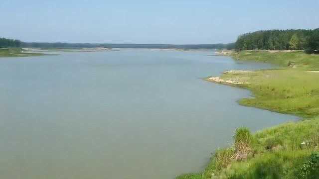 实拍秦岭淮河一带风景,淮滨县淮河主干流生态湿地风景