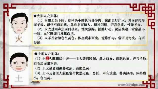 石家庄风水大师四柱八字学习课|第九课:五行代表五类体形