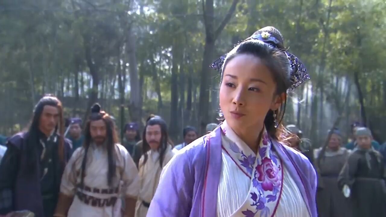 碧血剑:大胡子内功深厚,阿九姑娘不是对手,袁承志巧妙帮她解围