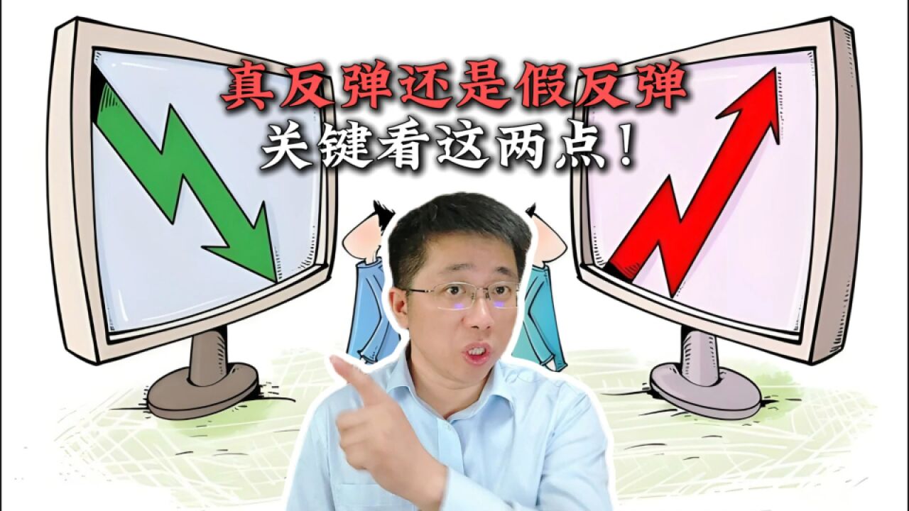 真反弹还是假反弹,关键看这两点!