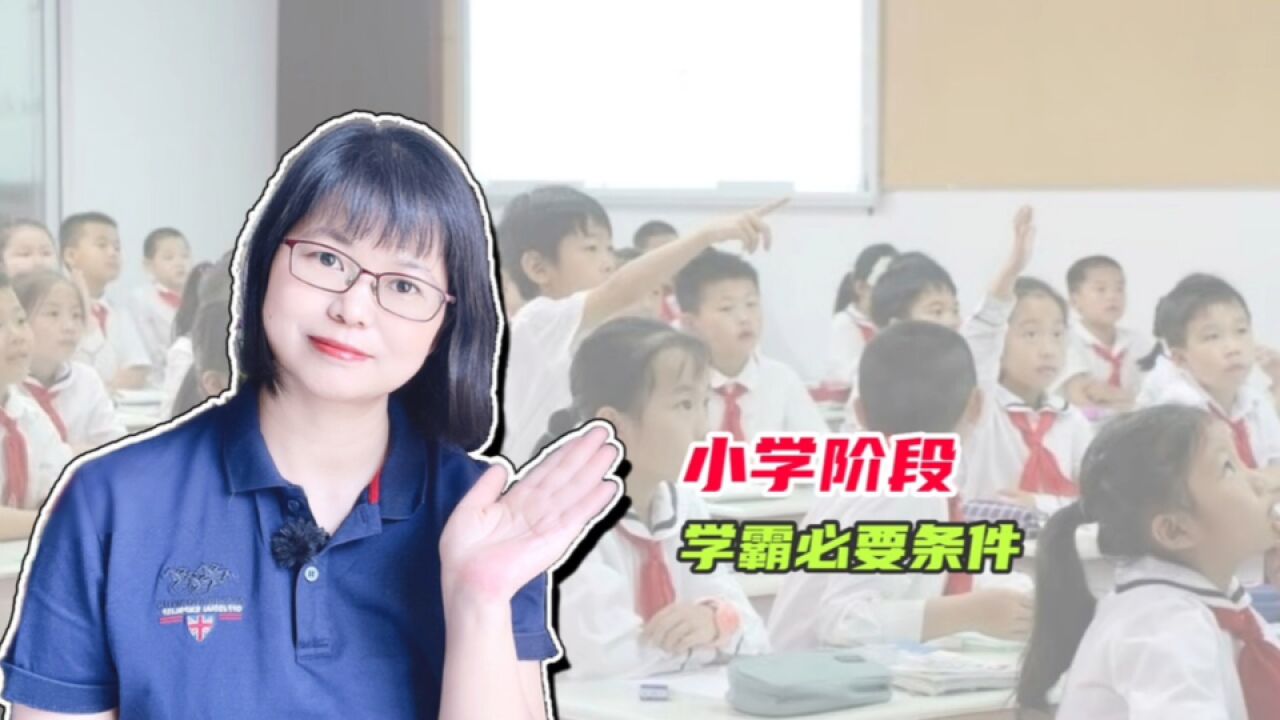 北大学霸谈教育:小学阶段把握好方向,成为小学霸,父母少操心