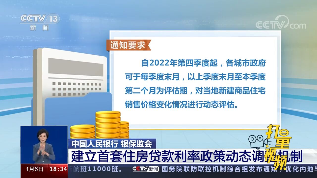 央行、银保监会建立首套住房贷款利率政策动态调整机制