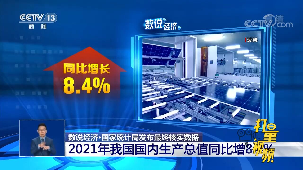 重磅消息!2021年我国国内生产总值同比增8.4%