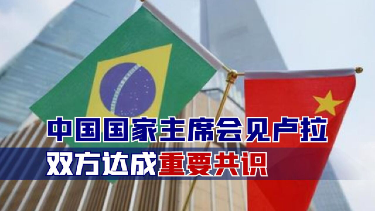 中巴关系迈出新台阶!中国国家主席会见卢拉,双方达成重要共识