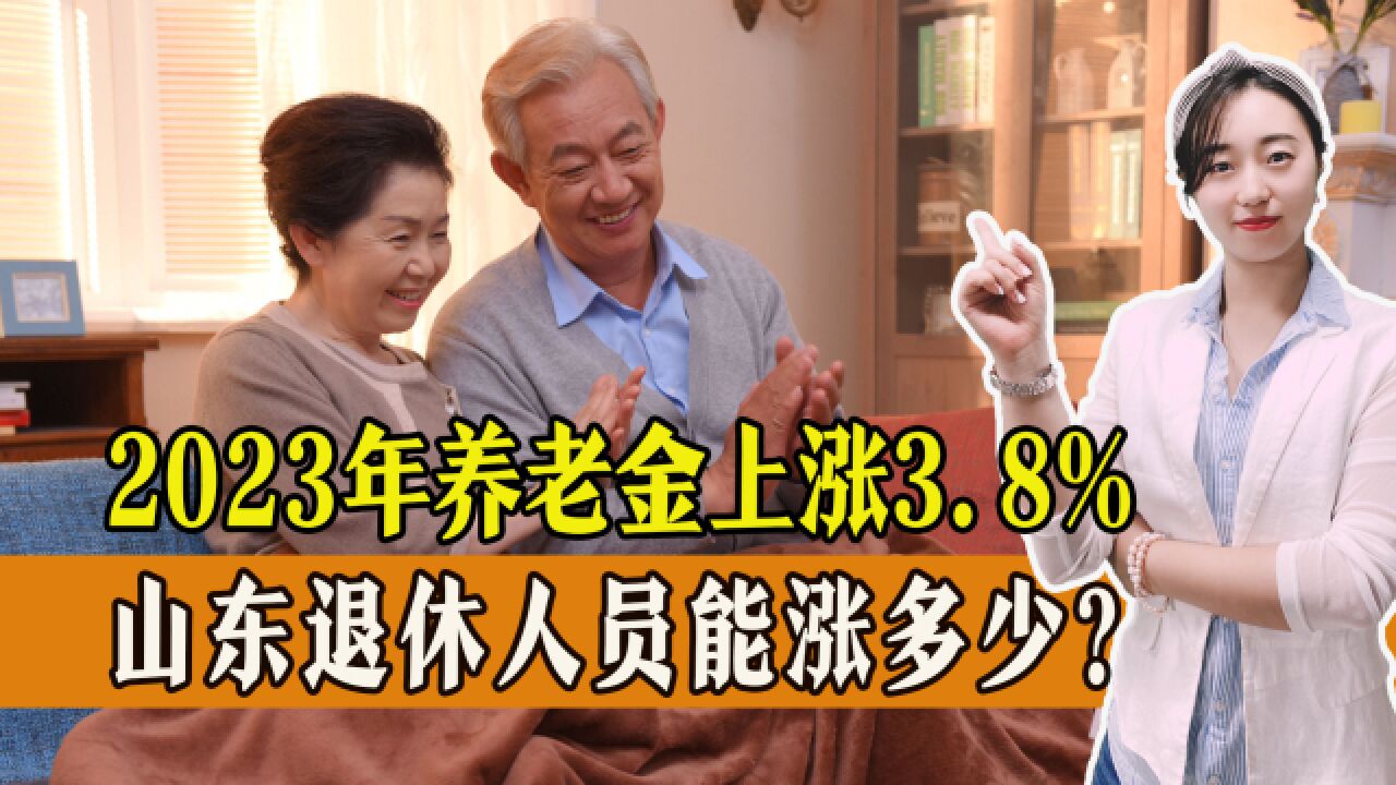 2023年养老金上涨3.8%,山东退休人员能涨多少?高龄调整值得期待