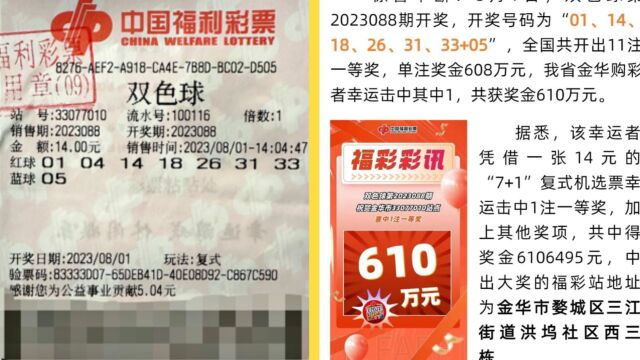 95后小伙守号1年,14元喜中610万淡定领奖:奖金刚好帮我还清房贷