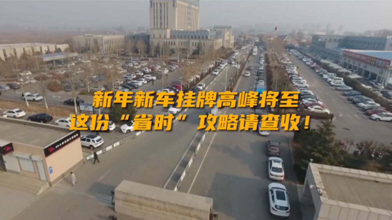 新年新车挂牌高峰将至 这份“省时”攻略请查收!