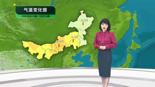 内蒙古部分地区气温上升69℃