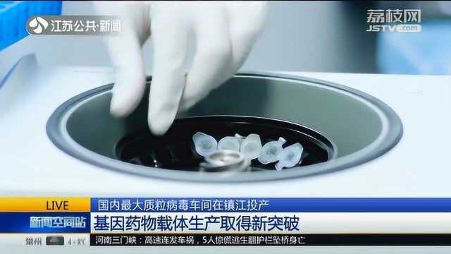 国内最大质粒病毒车间在镇江投产 基因药物载体生产取得新突破