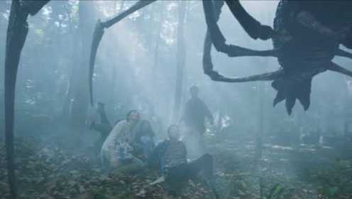 电影《巨鳄岛》小木屋“空降”巨型蜘蛛，幸存者能否蛛口脱险？