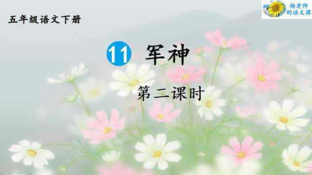 统编版五年级下册语文第11课《军神》第二课时