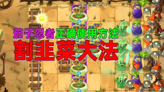 PVZ2:茄子忍者的隐藏功能!学到就是赚到