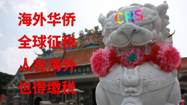 海外华侨全球征税,什么是CRS共同申报准则?什么人需要缴纳个人所得税?