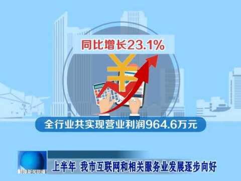 上半年 我市互联网和相关服务业发展逐步向好