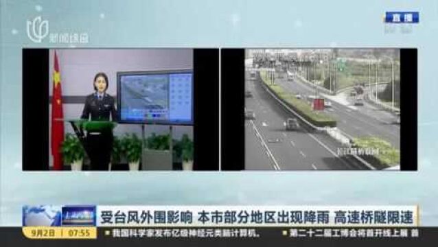 受台风外围影响 本市部分地区出现降雨 高速桥隧限速:截至目前 通往崇明方向的轮渡全部停航