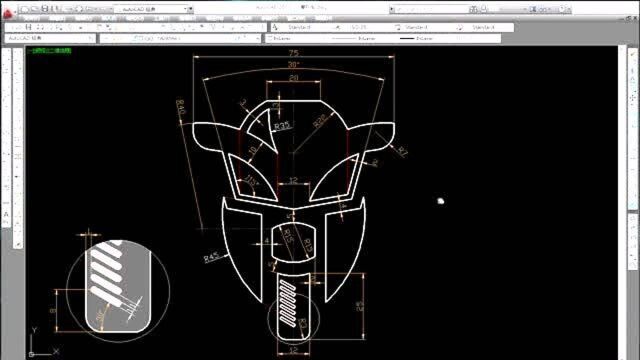 CAD绘图实例之摩托车1