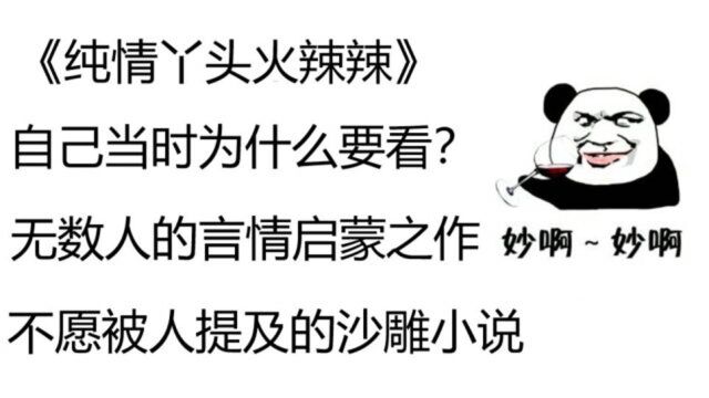 你绝对不想被提及的童年羞耻噩梦小说《纯情丫头火辣辣》爆笑吐槽第二弹!