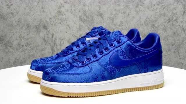 CLOT x N1ke Air Force 1 PRM 蓝丝绸