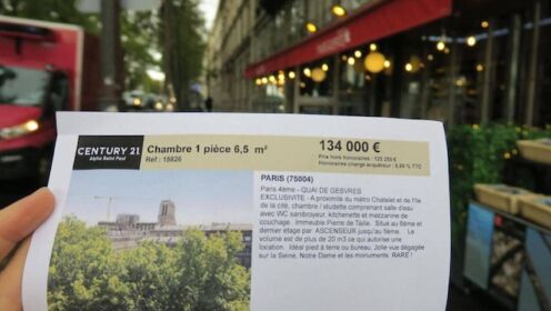 巴黎6.5平米公寓叫价百万 法国网友炸了锅