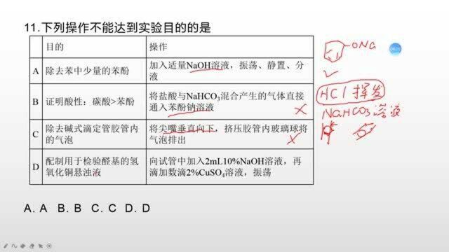 高考化学化学实验目的的综合运用