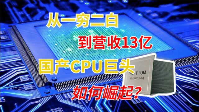 中国CPU巨头打破垄断,卖出150万颗芯片,一年进账13亿