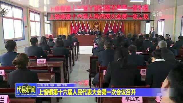 上馆镇第十六届人民代表大会第一次会议召开