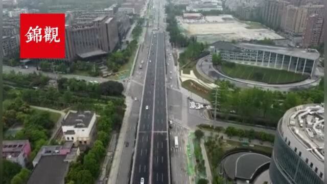 金粮路跨线桥正式通车 羊西线全线“敞跑”