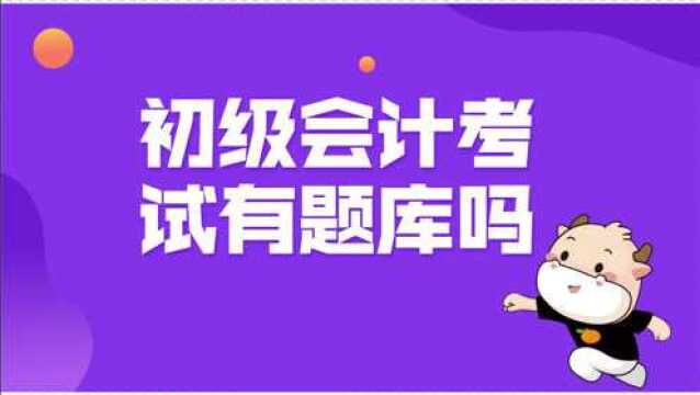 初级会计考试有题库吗