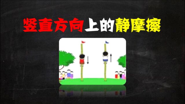 中考物理题型分析:竖直方向上的摩擦力,古老的爬竿游戏真好玩