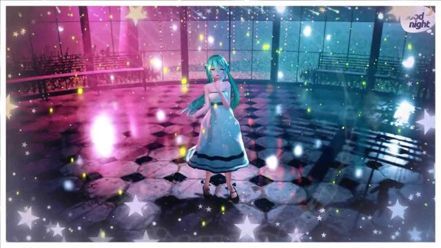 纯洁的未来之景初音 二次元 mmd舞蹈