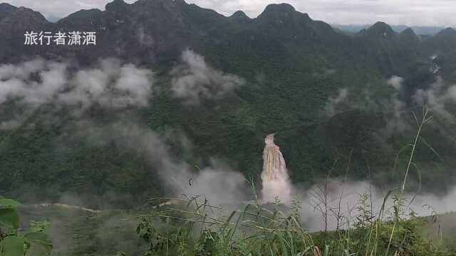 贵州旅游季,只有雨季来临时,才能看到壮观的关岭滴水滩瀑布