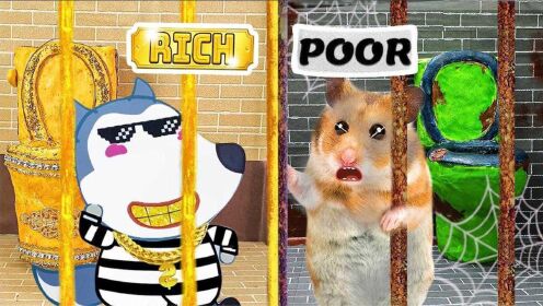 仓鼠冒险王：小仓鼠被关在监狱里，看看谁更会越狱！