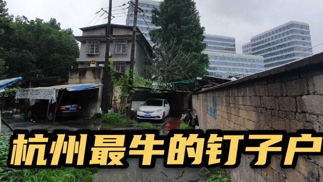 浙江霸气的钉子户,索要高价要“原拆原建”,现成杭州一道风景线