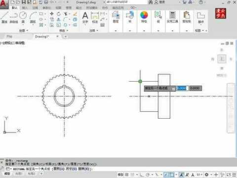 AutoCAD2022绘制齿轮二视图范例(13.1范例)