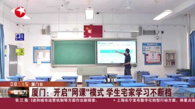 厦门:开启“网课”模式 学生宅家学习不断档