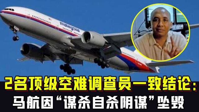 2名顶级空难调查员一致结论:马航MH370因“谋杀自杀阴谋”坠毁