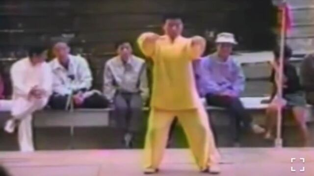 1994年张东武在台湾太极武术交流活动表演陈氏太极拳新架一路