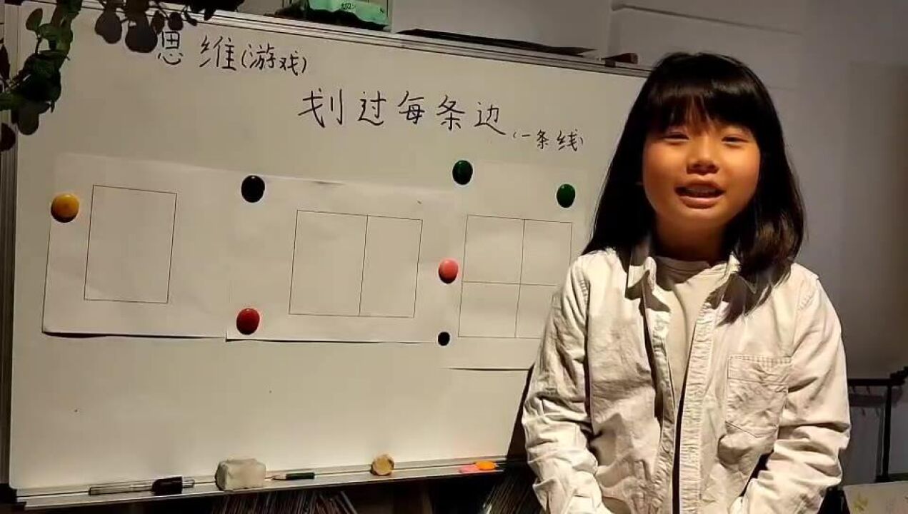 孙子欣"小先生讲学《数学游戏:划过每条边》跨塘实小二(6)班