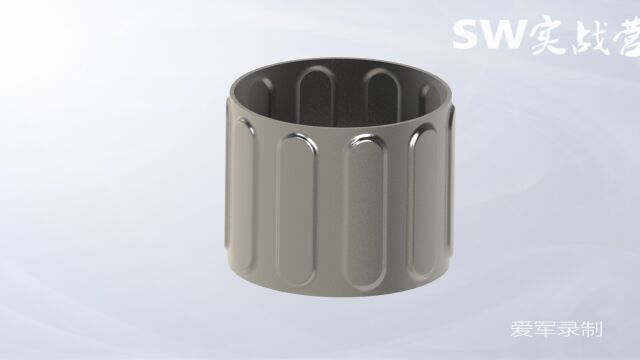 solidworks视频教程SW实战营直槽阵列图纸案例练习