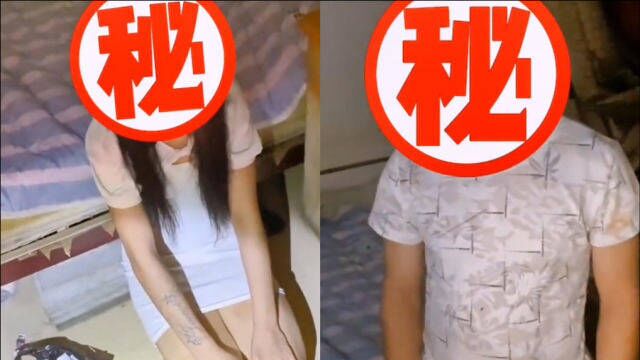 扫黄现场卖淫女慌不择路,提内衣光脚逃窜被逮!男子见势不妙承认嫖娼