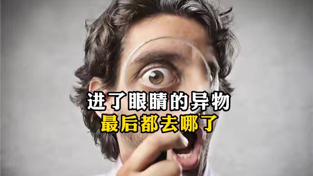 你的眼睛里进过异物吗?