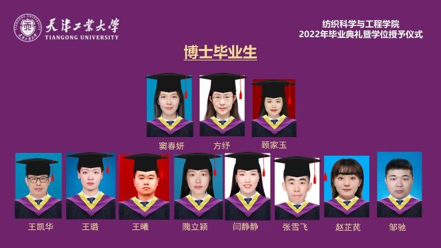 天津工业大学纺织科学与工程学院毕业典礼云拨穗